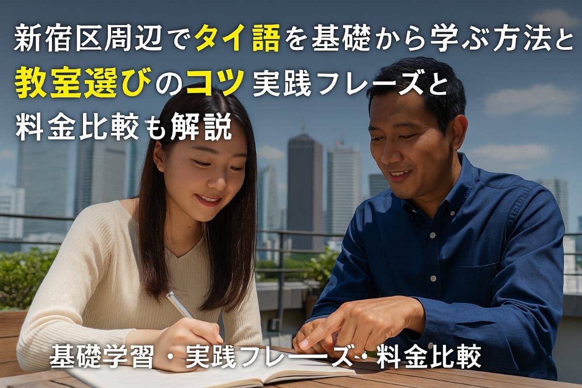 新宿区周辺でタイ語を基礎から学ぶ方法と教室選びのコツ実用フレーズと料金比較も解説