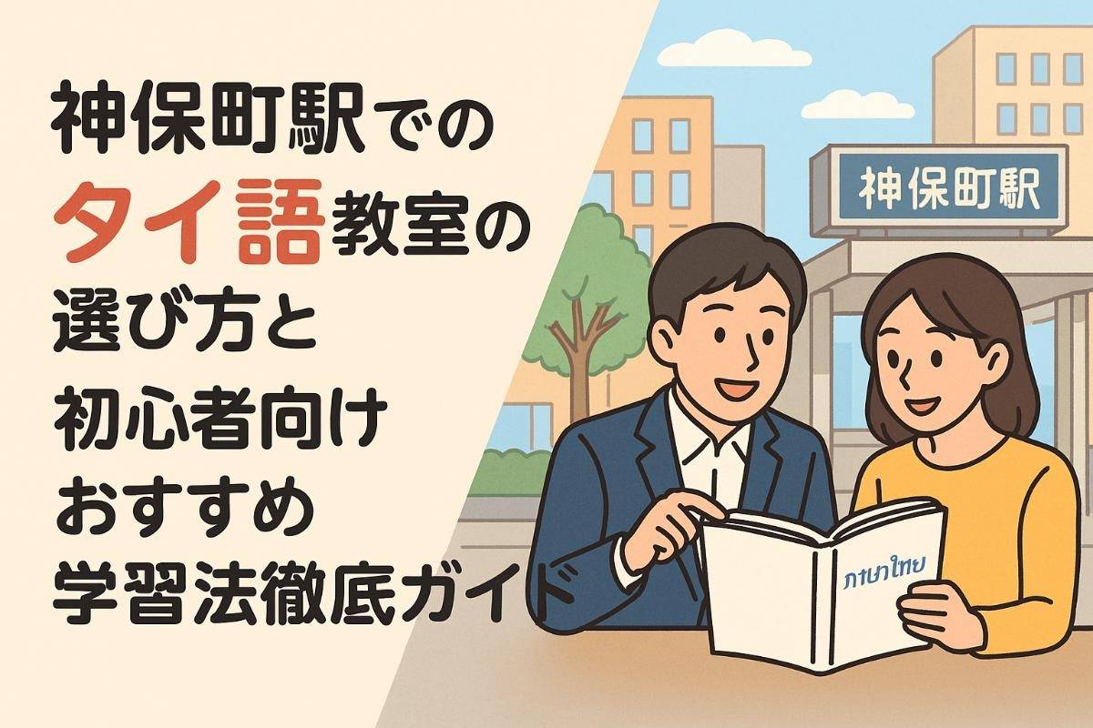 神保町駅でのタイ語教室の選び方と初心者向けおすすめ学習法徹底ガイド