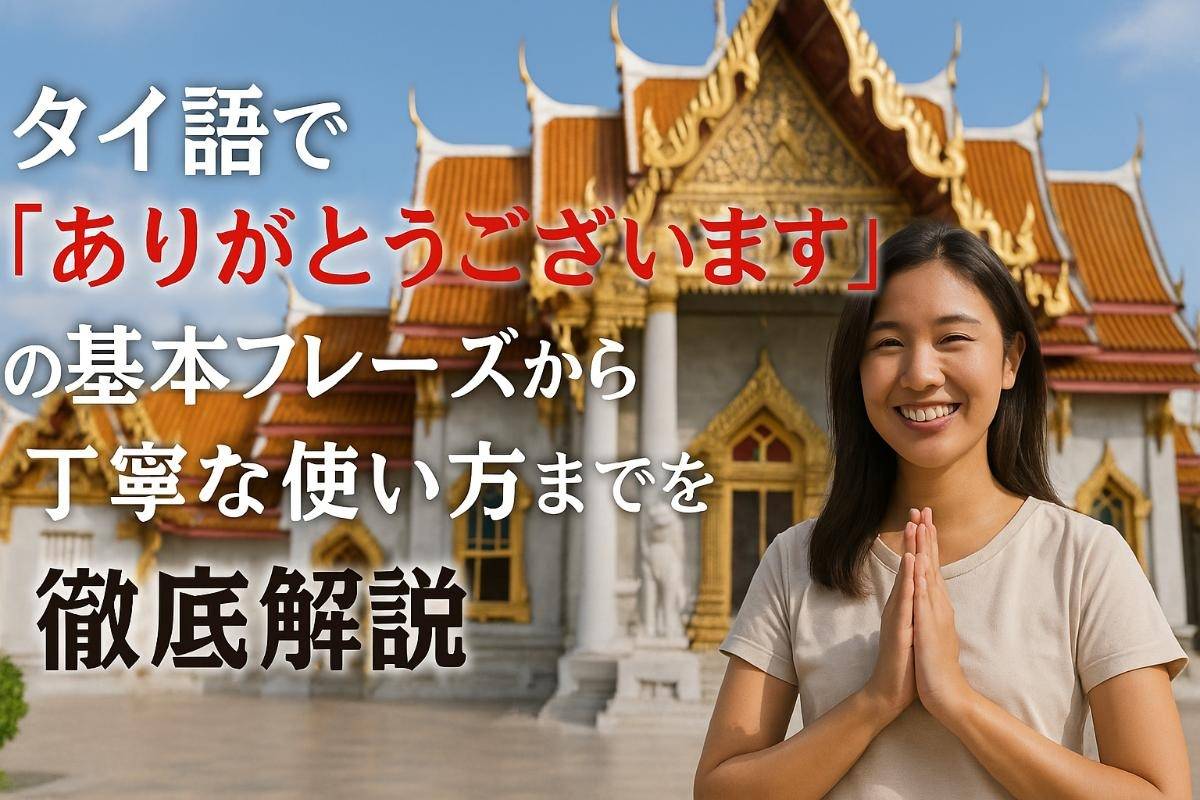 タイ語で「ありがとうございます」の基本フレーズから丁寧な使い方までを徹底解説
