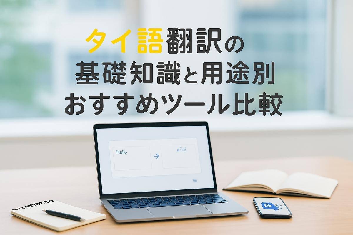 タイ語翻訳の基礎知識と用途別おすすめツール比較