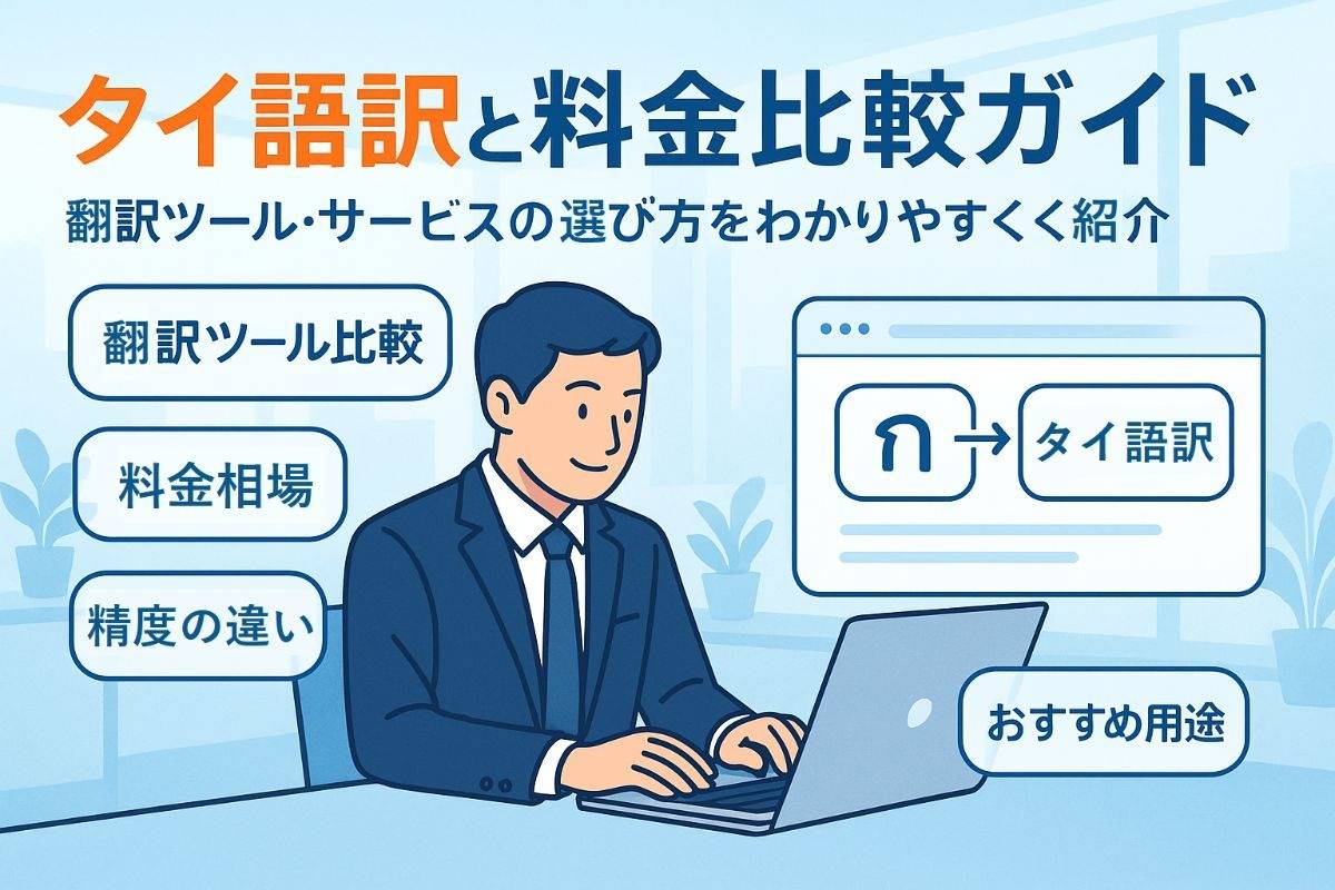タイ語訳の基本からツール比較とサービス料金まで徹底解説