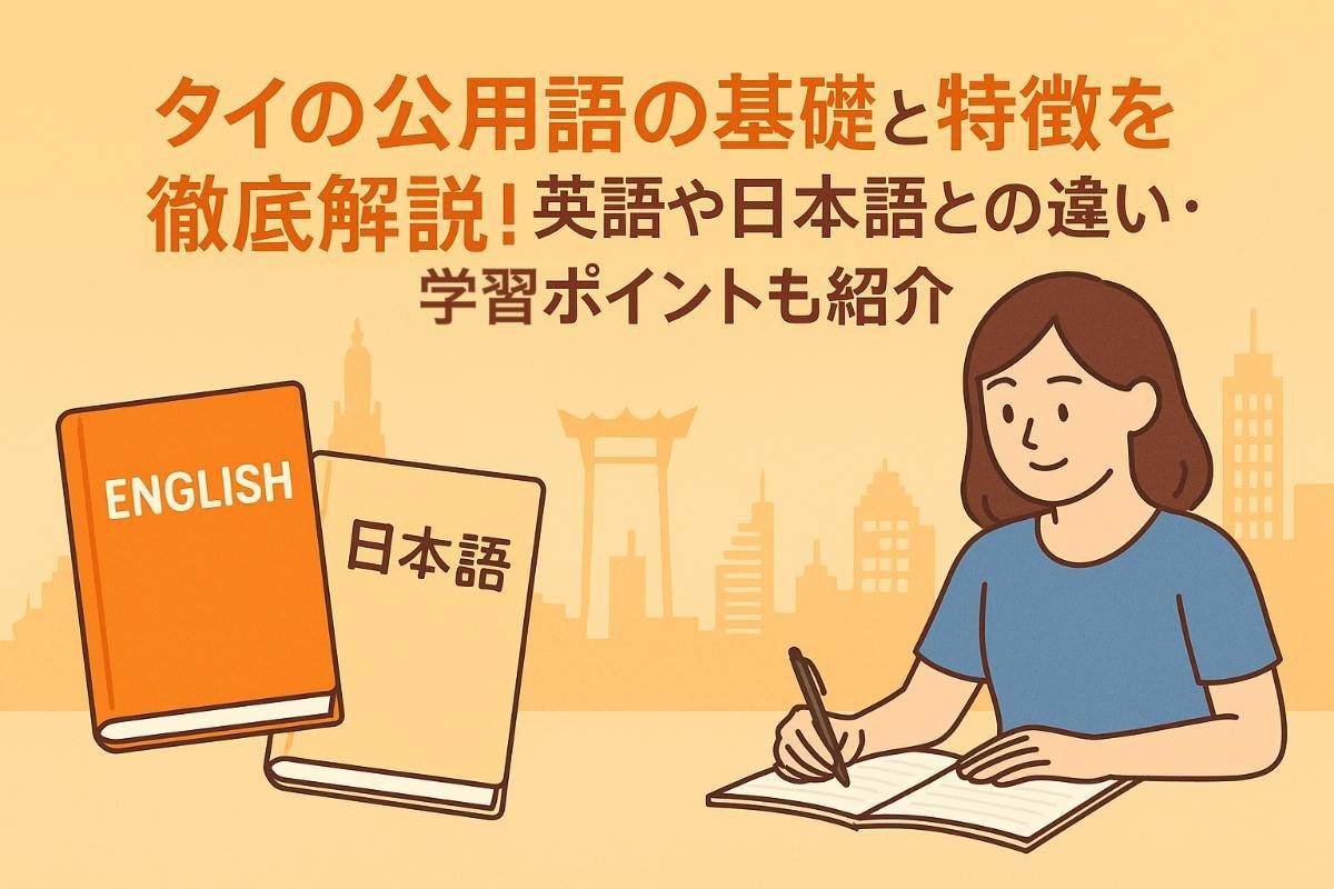 タイの公用語の基礎と特徴を徹底解説｜英語や日本語との違い・学習ポイントも紹介