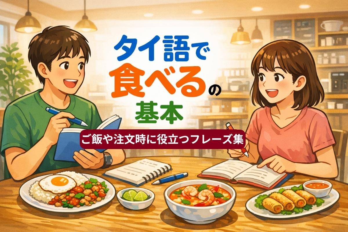タイ語で食べるの基本単語と発音・会話例を解説！ご飯や注文時に役立つフレーズ集
