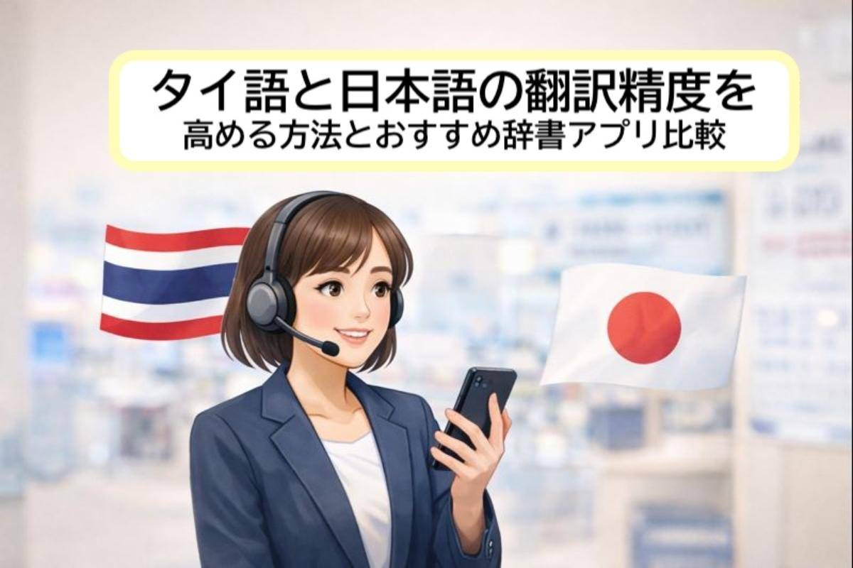 タイ語と日本語の翻訳精度を高める方法とおすすめ辞書・アプリ比較