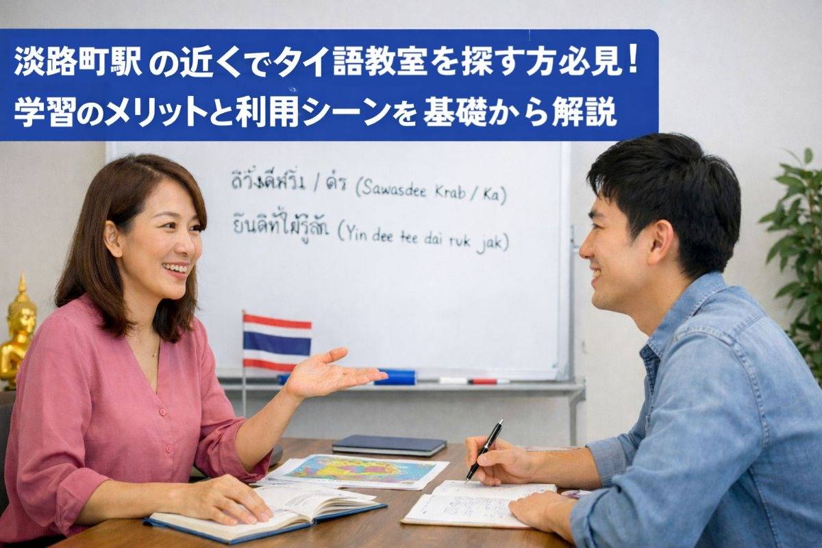淡路町駅の近くでタイ語教室を探す方必見！学習のメリットと利用シーンを基礎から解説