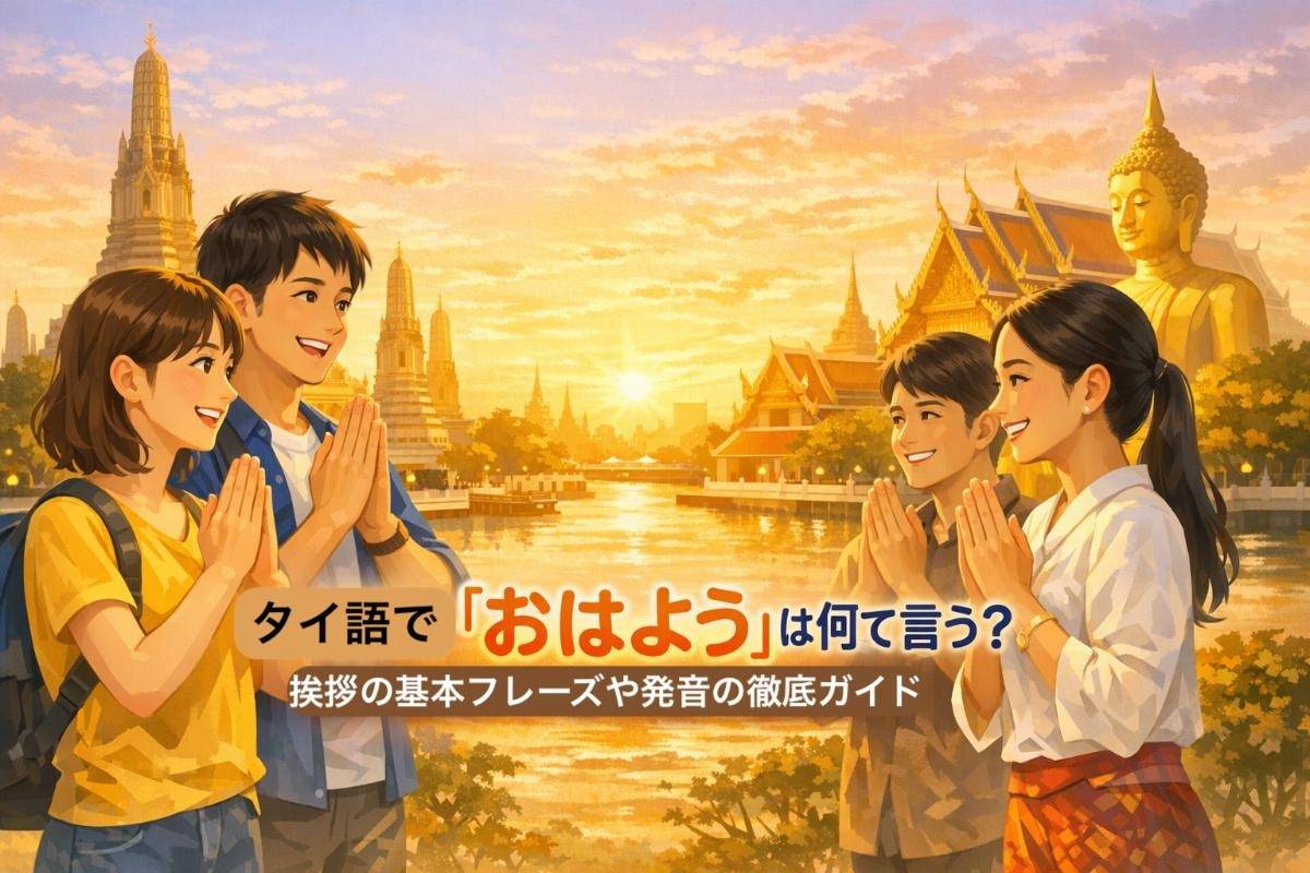 タイ語で「おはよう」は何て言う？挨拶の基本フレーズや発音の徹底ガイド