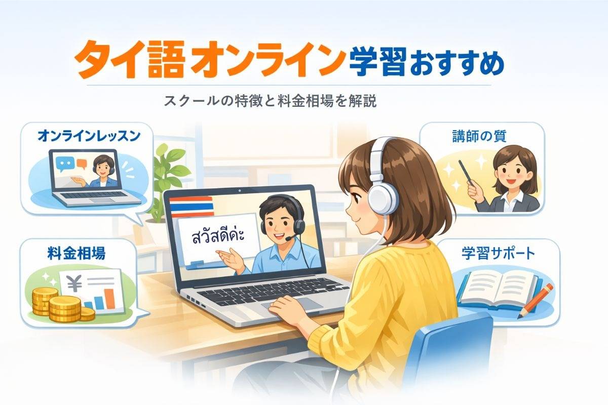 タイ語をオンラインで学ぶなら！おすすめスクールの特徴と料金相場