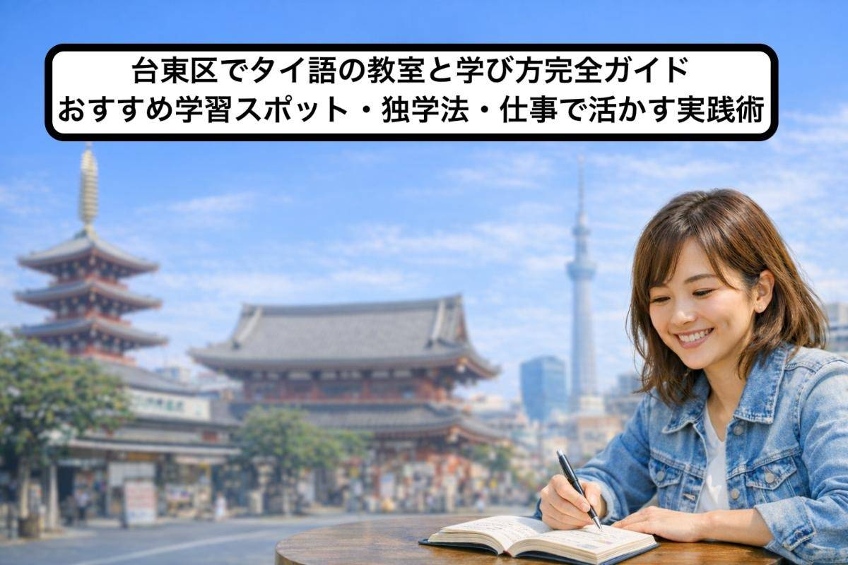 台東区でタイ語の教室と学び方完全ガイド｜おすすめ学習スポット・独学法・仕事で活かす実践術