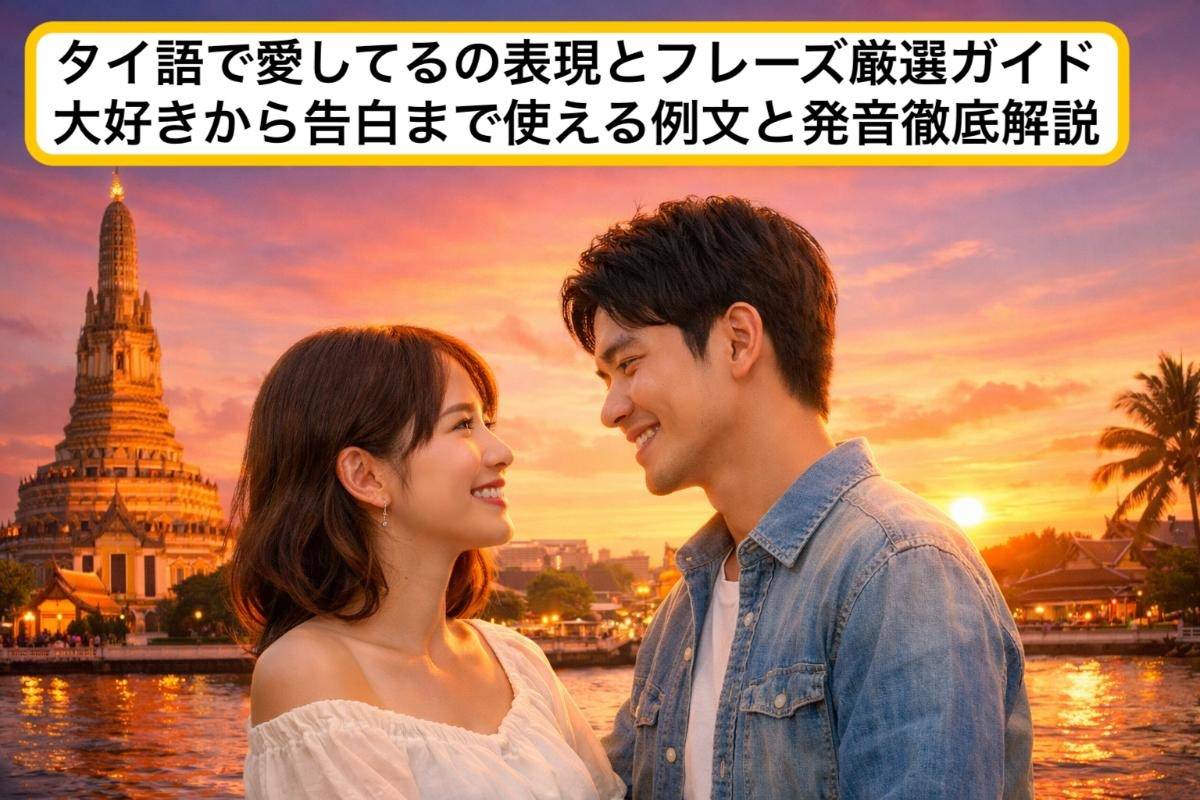 タイ語で愛してるの表現とフレーズ厳選ガイド｜大好きから告白まで使える例文と発音徹底解説