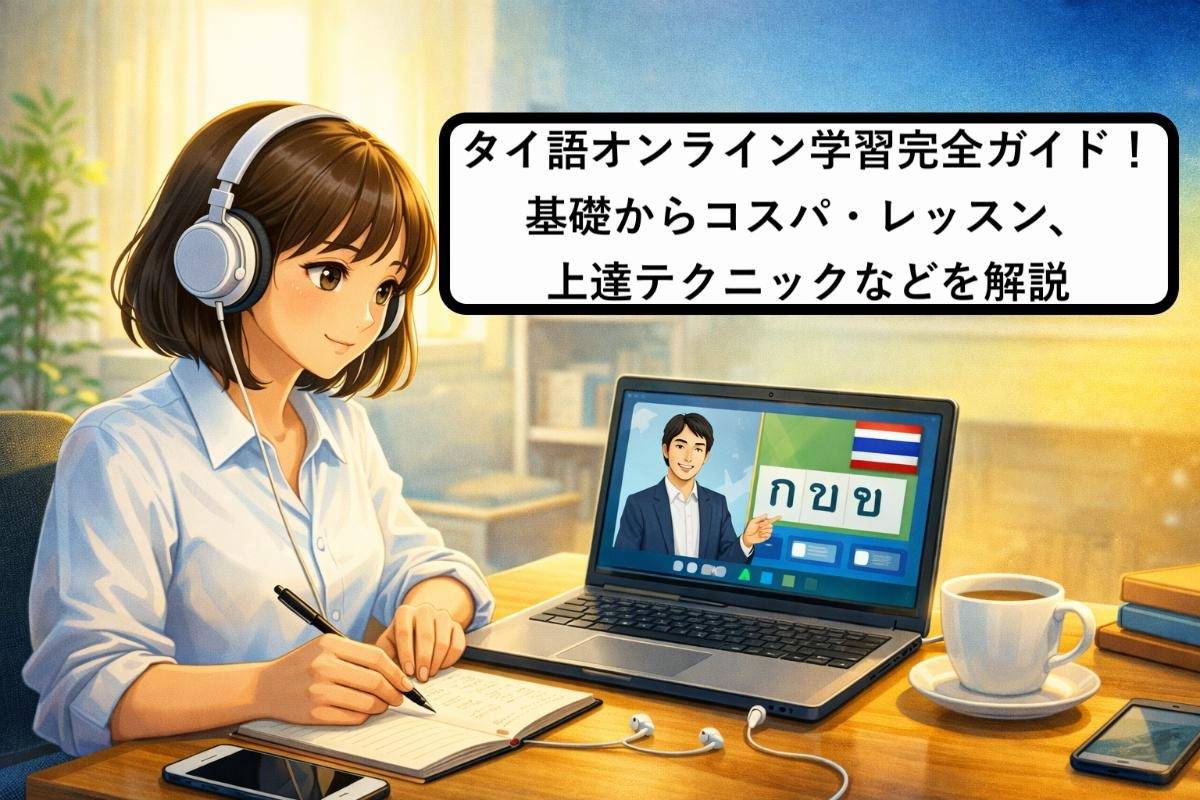 タイ語オンライン学習完全ガイド！基礎からコスパ・レッスン、上達テクニックなどを解説