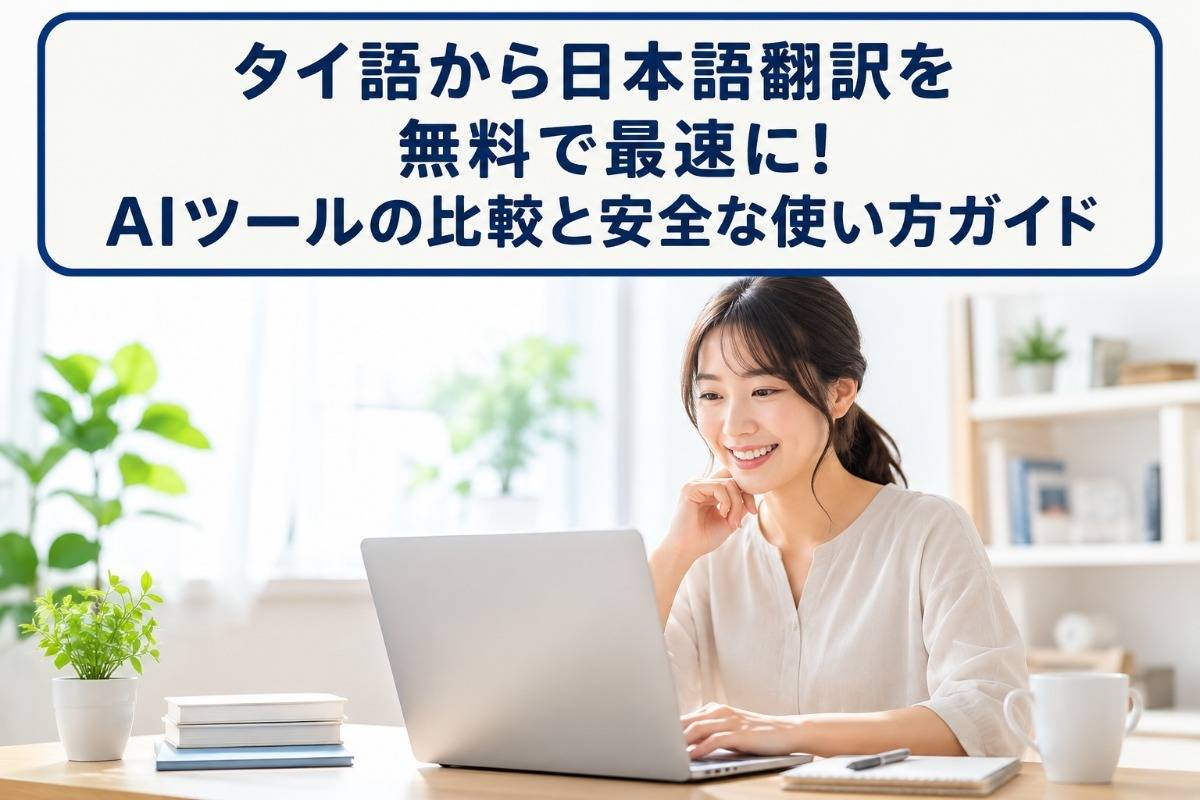 タイ語から日本語翻訳を無料で最速に！AIツールの比較と安全な使い方ガイド